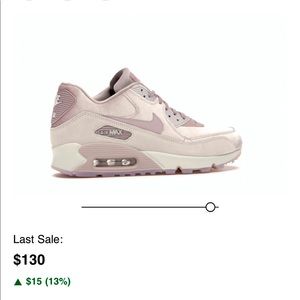Nike Air Max 90 Particle Rose Velvet Sz 7.5